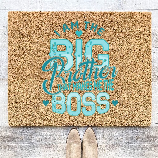 I'm the big brother 2023 pregnancy anouncement boy Coir Doormats