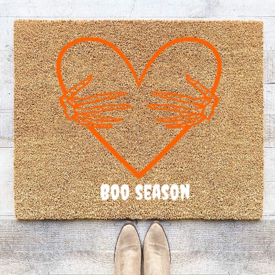 Halloween Boo Season unisex couples Coir Doormats