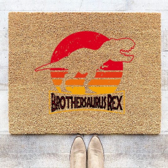 Big Brother Rex Dinosaur Brothersaurus Rex Tyranno Coir Doormats