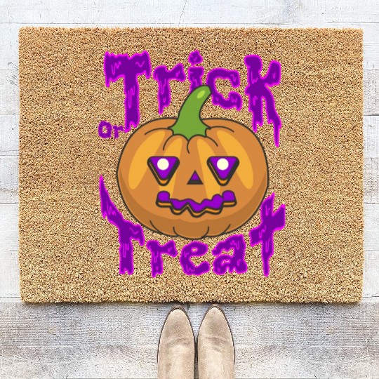 Trick Or Treat Coir Doormats