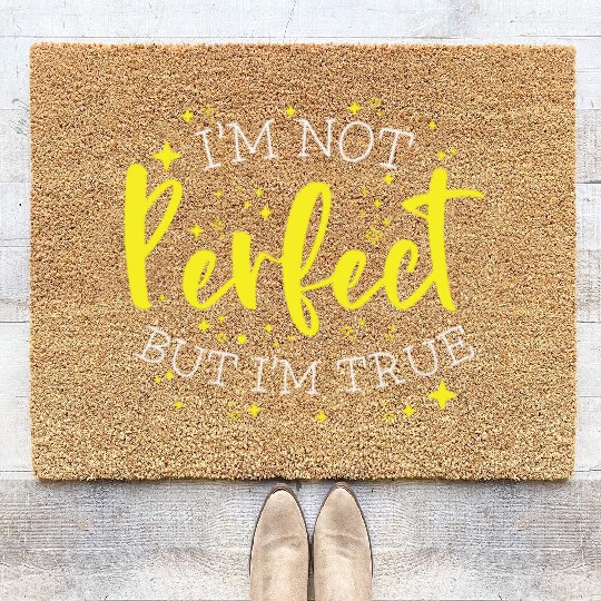 Inspirational Quote Positive Self-care Motivator Coir Doormats