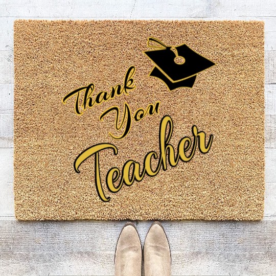 Thank You Teacher Coir Doormats