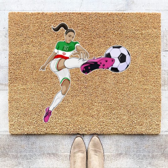 Iranian National Soccer Team I Football Iran Coir Doormats