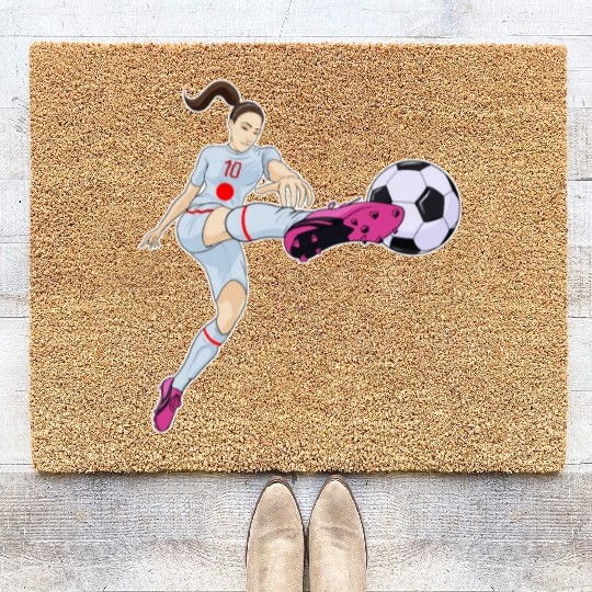 Japanese National Soccer Team I Football Japan Coir Doormats