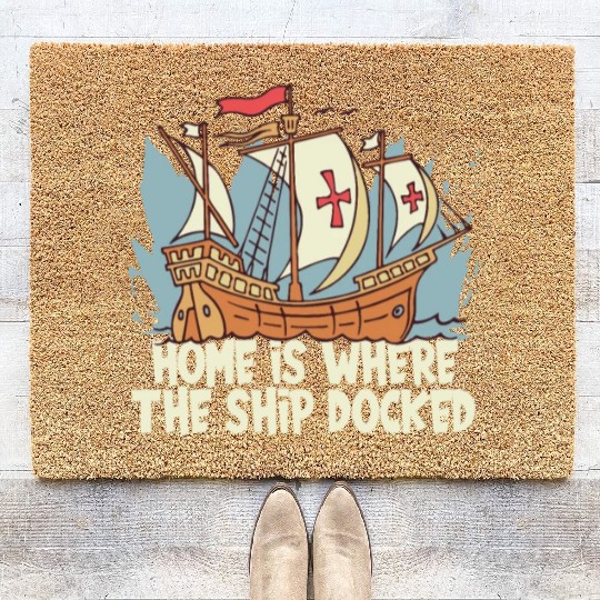Columbus Day 1492 Coir Doormats
