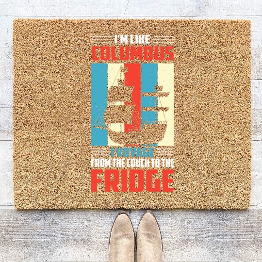 Columbus Day 1492 Coir Doormats