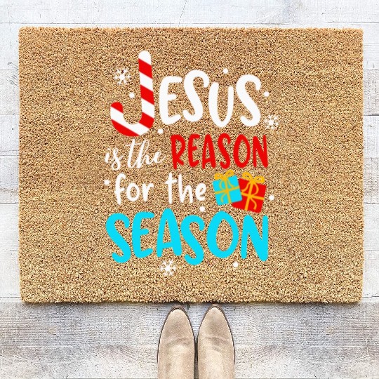 Jesus Is The Reason For The Season Coir Doormats