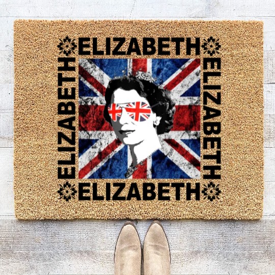 Queen Elizabeth II Rest in Peace Elizabeth Coir Doormats