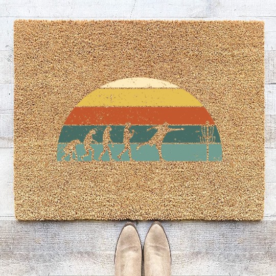 Disc Golf Disc Golfing Player Ultimate Frisbee Coir Doormats
