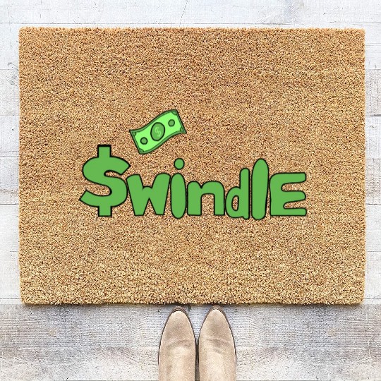 Swindle - Dark Green Color Merchandise Coir Doormats