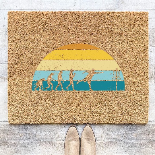 Disc Golf Disc Golfing Player Ultimate Frisbee Coir Doormats