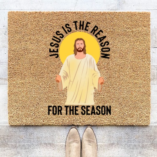 Jesus is the reason for the season Coir Doormats