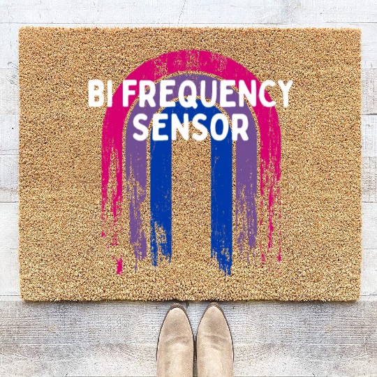 Bi Frequency Sensor Bisexual Pun Bi Pride Joke Coir Doormats