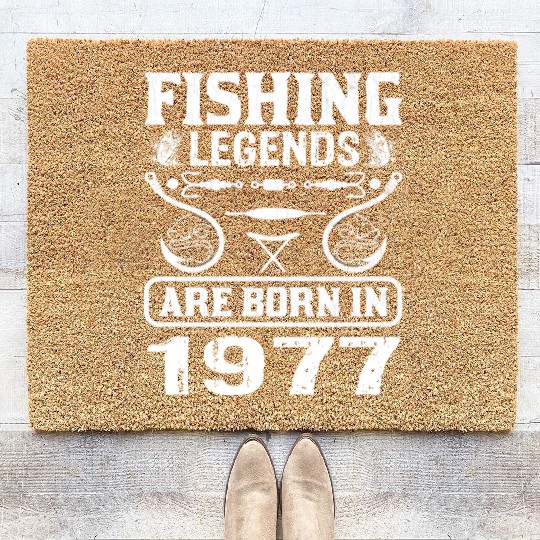 Fishing Legends Are Born In 1977 Coir Doormats