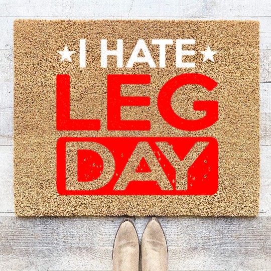 I Hate Leg Day 12 Coir Doormats