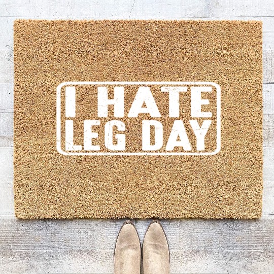 I Hate Leg Day 13 Coir Doormats