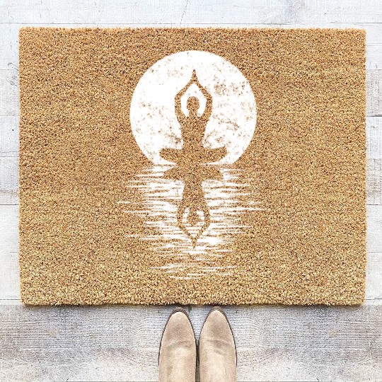 Yogi Yogini Health Meditation Outfits Girls Women Coir Doormats