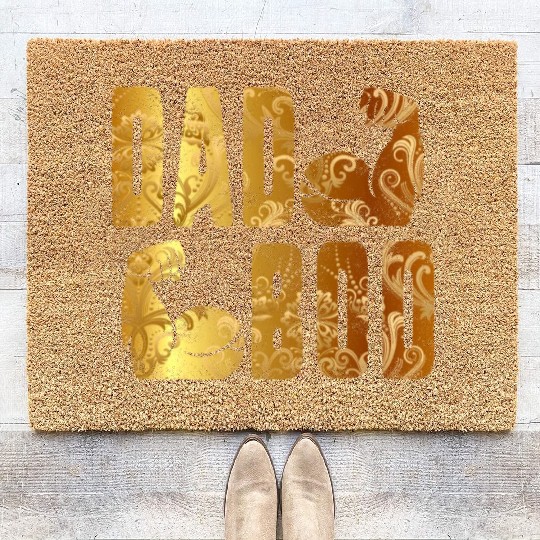Dad Bod Muscle Building Gym Father's Day Gift for Coir Doormats