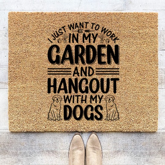 Dog Owner Plant Gardener Garden Gardening - Dog Lo Coir Doormats