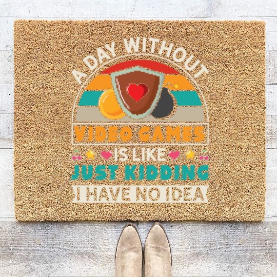 Video Game Lover Funny Gamer Coir Doormats