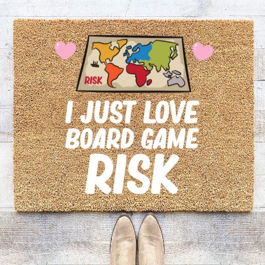 Risk - I just love board game risk Coir Doormats