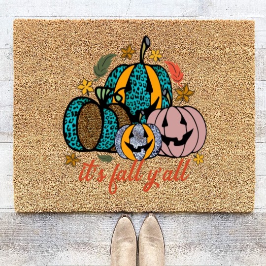 It s Fall Y all Sublimation 01 Coir Doormats