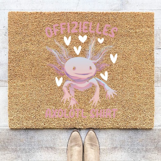 Offizielles Axolotl Coir Doormats Axolotl Querzahnmolch Ax