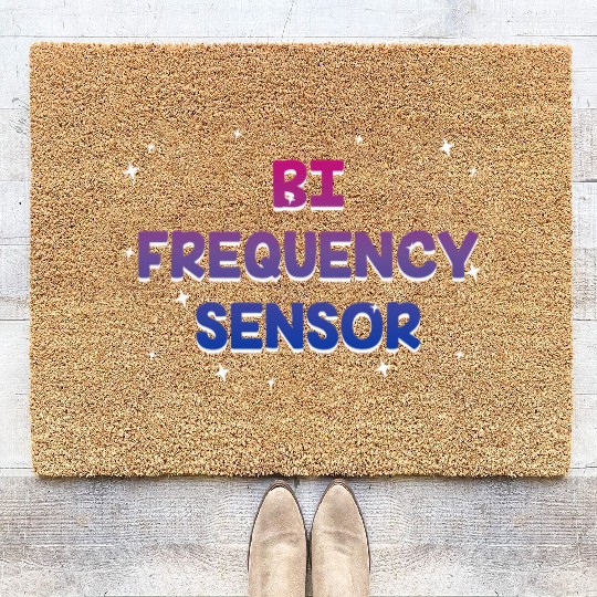 Bi Frequency Sensor Bisexual Pun Bi Pride Joke Coir Doormats