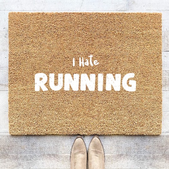 I Hate Running - Workout Coir Doormats