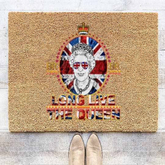 Queen Elizabeth II Rest in Peace Elizabeth Coir Doormats