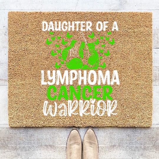 Lymphoma Cancer Awareness Month Daughter Coir Doormats