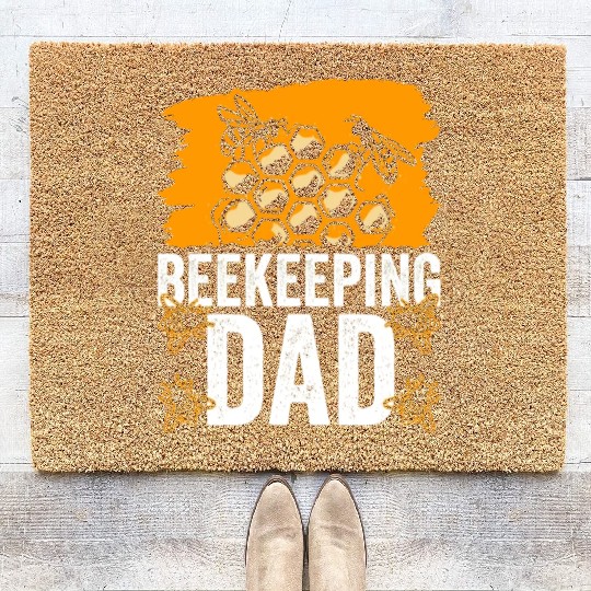 Beekeeping Dad Bee Honeybee Beekeeper Hobby Coir Doormats
