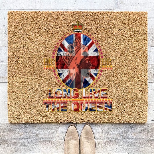 Queen Elizabeth II Rest in Peace Elizabeth Coir Doormats