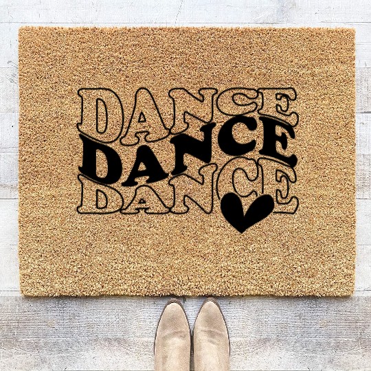 Dance Heart Women Coir Doormats & Girl Coir Doormats