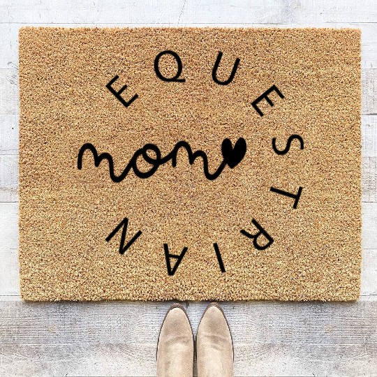 Equestrian Mom Women Coir Doormats & Women Pullover