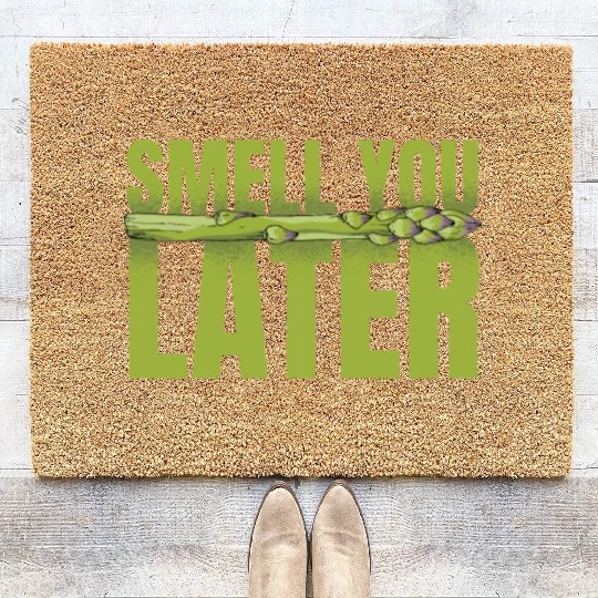 Smell You Later Vegetable Vegan Lover Asparagus Coir Doormats