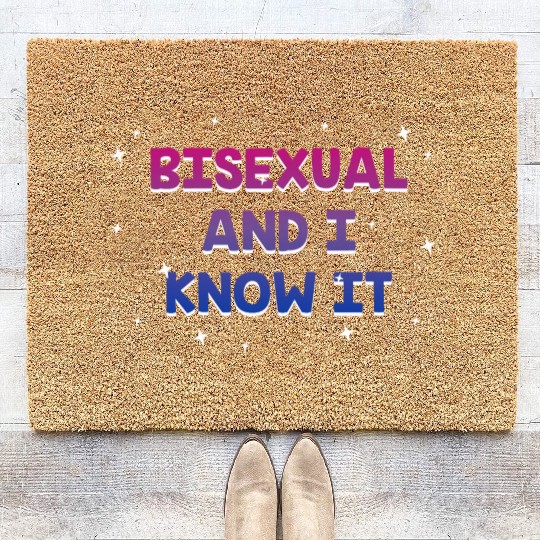 Bisexual and I Know it Bi LGBTQ Bi Pride LGBT Coir Doormats