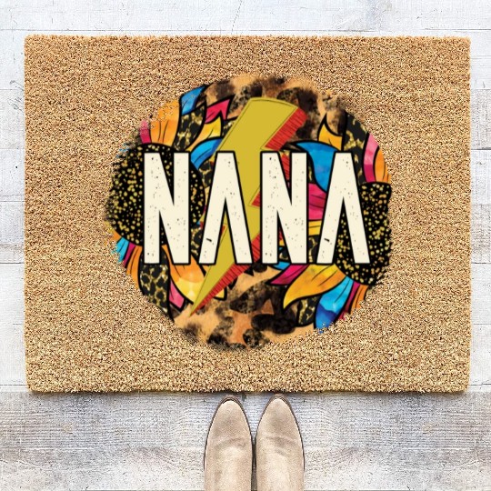 Western Nana Coir Doormats, Nana Sublimation Design, Nan