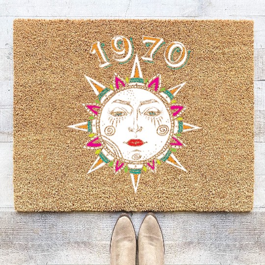 1970 Sun Face Coir Doormats