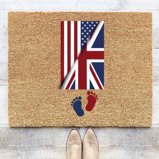 American Union Jack Flag Baby american union jack Coir Doormats