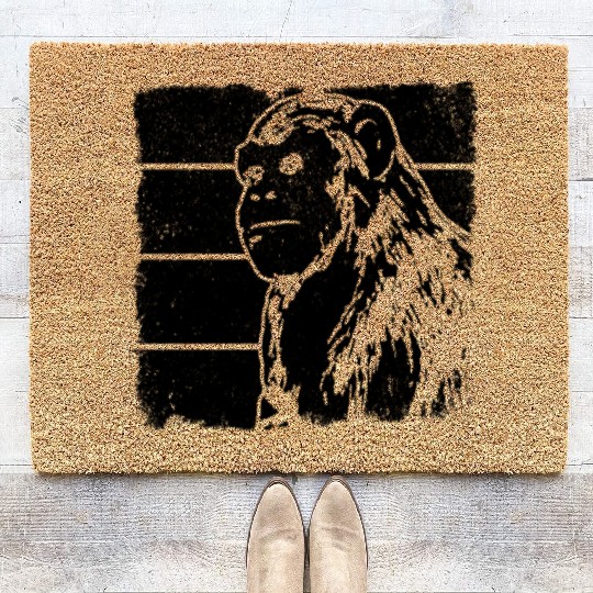 Monkey Chimpanzee Orangutan Monkey Coir Doormats