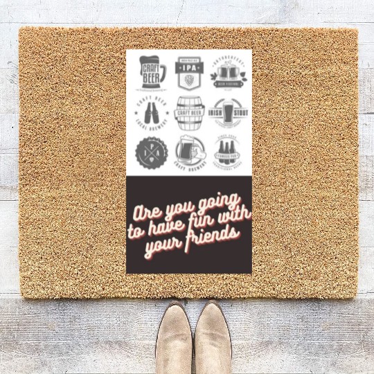 chill Rum with your friends Coir Doormats
