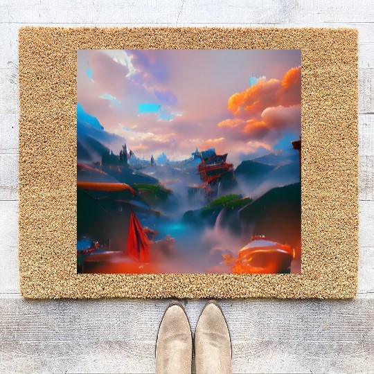 A Timeless World in a Distant Solar System Bright Coir Doormats