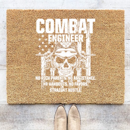 Combat Engineer Usa Military Sapper Coir Doormats
