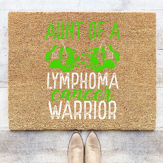 Aunt Lymphoma Cancer Awareness Niece Nephew Coir Doormats
