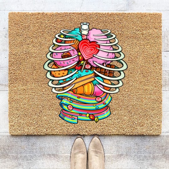 Unicorn Anatomy Sweet Inside Coir Doormats