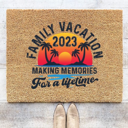 Family Vacation 2023 Making Memories Coir Doormats