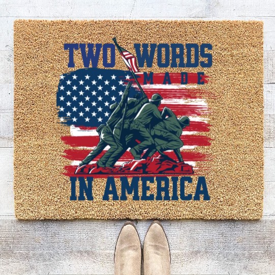 U S Army Veteran Flag 2 Coir Doormats