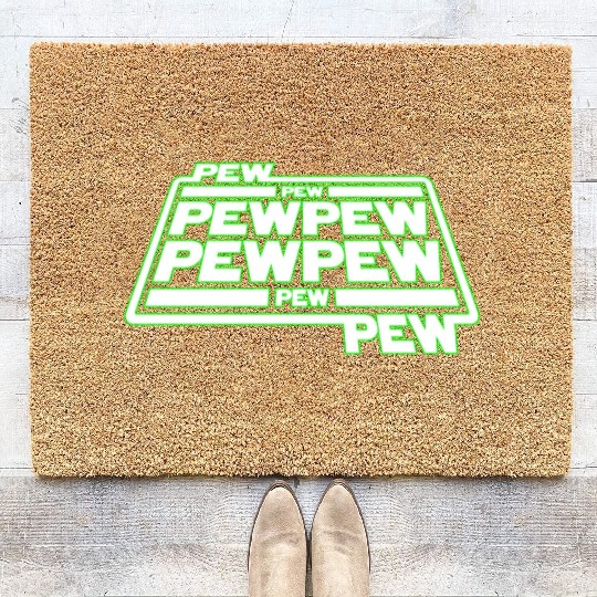 Pew Pew Pew Coir Doormats