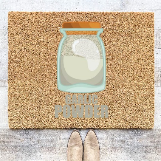 Garlic Powder Spice Flavor Food Cooking Coir Doormats
